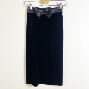 Vintage Byer California Black Velvet Skirt